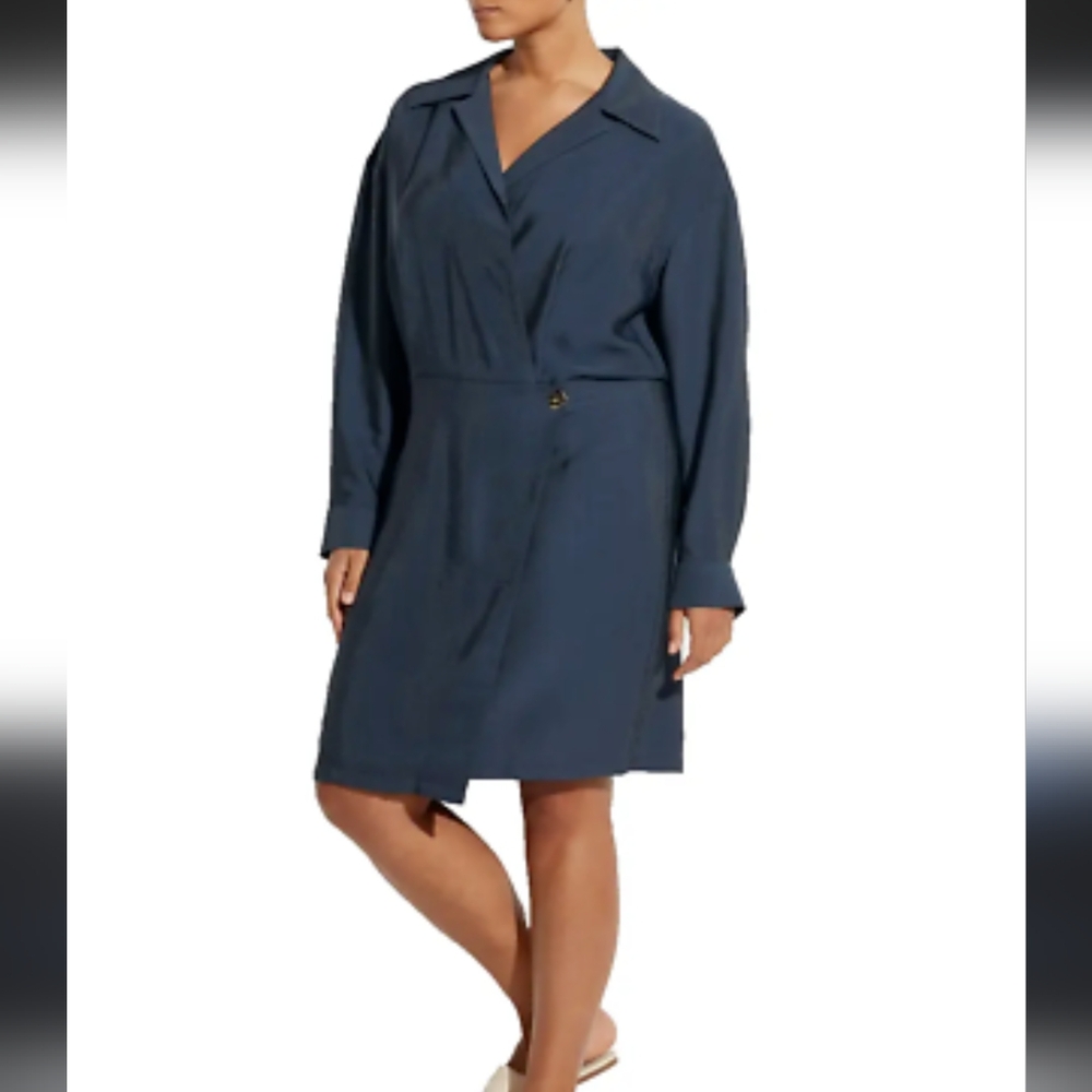 Vince Dress Size 18 Navy Blue Wrap Dress